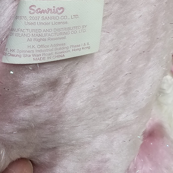 Sanrio My Melody Pink Plush Crossbody Bag 2007 Hello Kitty Rare Collectible - Picture 11 of 15